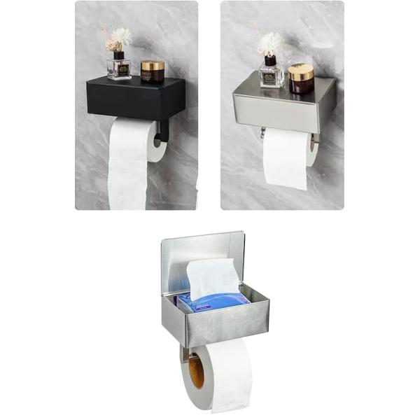 Polished Chrome Metal Stainless Steel Toilet Roll Dispenser For Bathroom Washroom Hotels