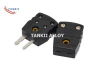 Tipo diminuto J do conector de par termoelétrico da cor preta com Pin do ferro e do Constantan