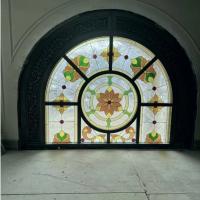 modèle fait sur commande architectural d'Art Window Panels Decorative Glass en verre souillé d'église de 8mm