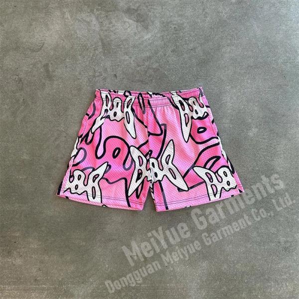 Custom Shorts Mesh Plus Size Men's Streetwear Dtg Screen Graphic Logo Shorts Basketball 5 Inch Inseam Jogger Shorts for Men