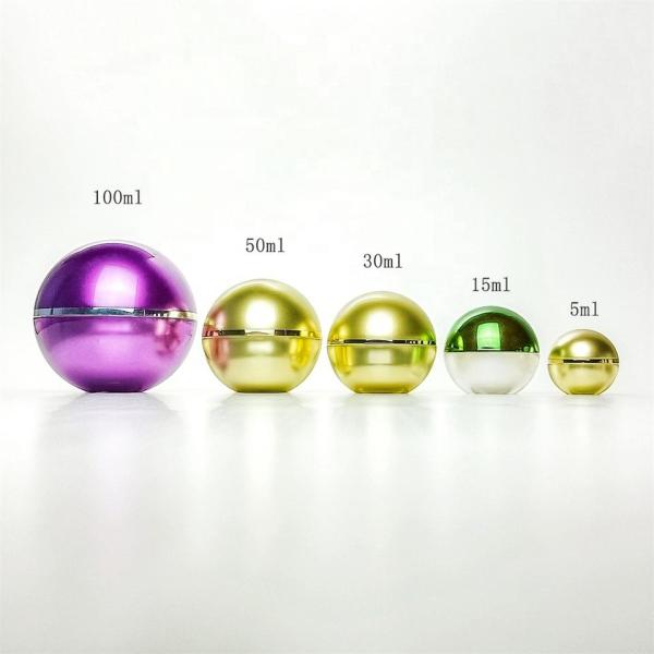 50g Luxury Purple Cosmetic Packaging Set Acrylic Cosmetic Cream Jar And Bottle