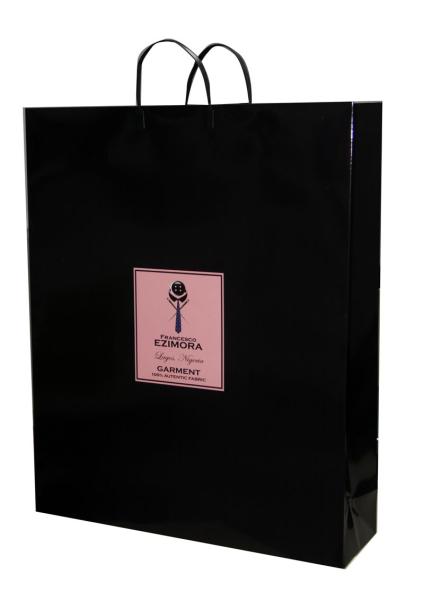 Eco-friendly 250gsm Paper Carrier Bag Artpaper Matt Coated PVC Handle