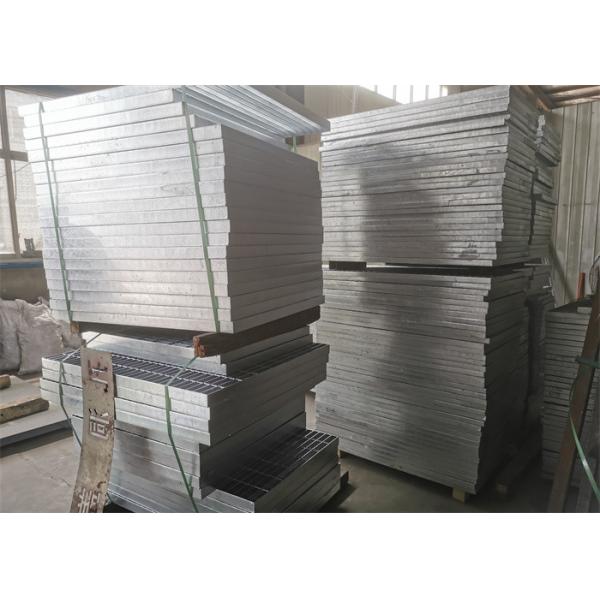 Workshop Platform Steel Grating Plate 8mm Thick Skid Proof Electro Galvanizing