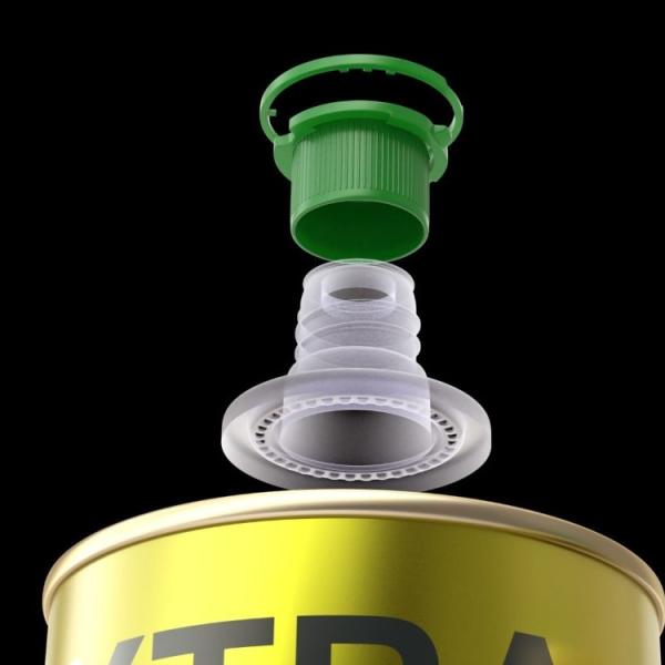 DADI Food Grade Tinplate Can for Packaging, 500ml Edible Olive Oil Container Square Shaped Food Oil Can