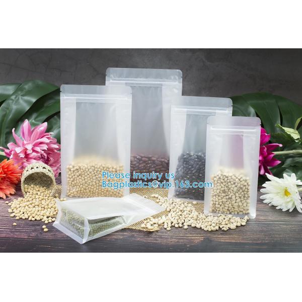 Ziplock And Heat Sealable Bags - Stand Up Food Storage Pouches - Safe Waterproof Packaging Barrier