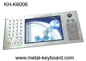 Customizable Industrial Metal Keyboard Built in 30 buttons and 19mm trackball
