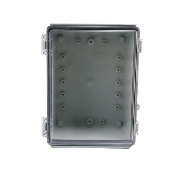 210x160x100mm / 8.26x6.30x3.93 IP65 ABS Plastic Enclosure with Hinged Cover in Transparent