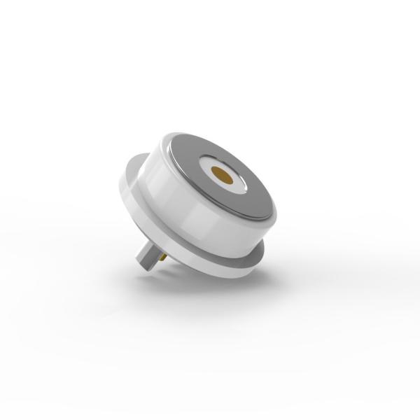 Conector magnético de 8,0 mm, cable de color blanco, para una vida mecánica mínima de 10000 ciclos y prueba de niebla salina de 48 horas, cable magnético de 2A