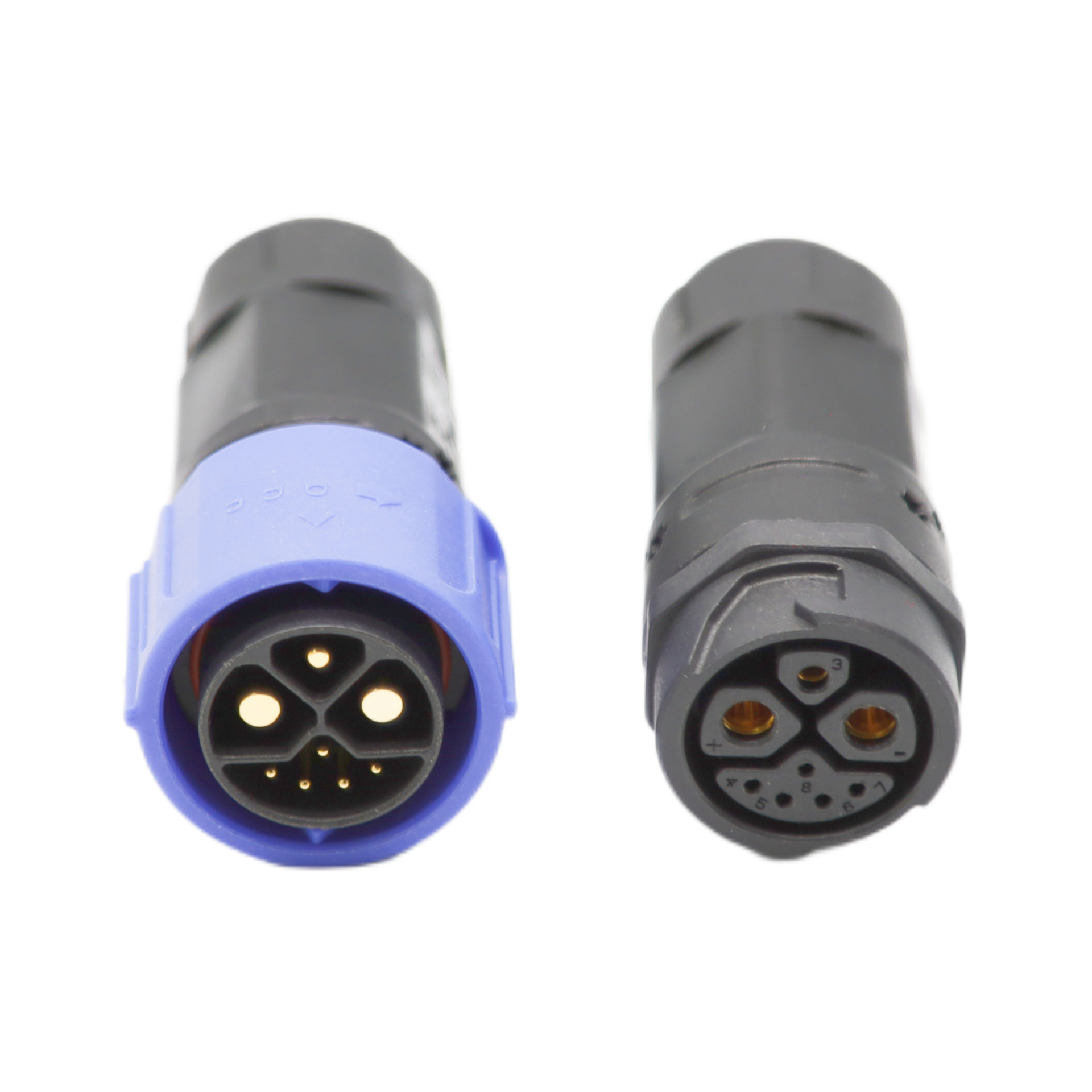 M20 Waterproof Connector IP68 2 3 4 5 Pin Straight Type Lock Wire Power Supply