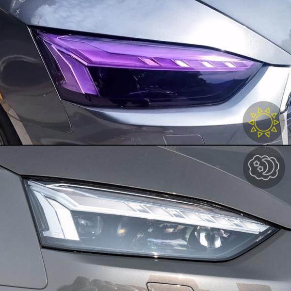 TPU Smart Photochromic Headlight Tint Film Smart Car Headlight Covers Tint Film