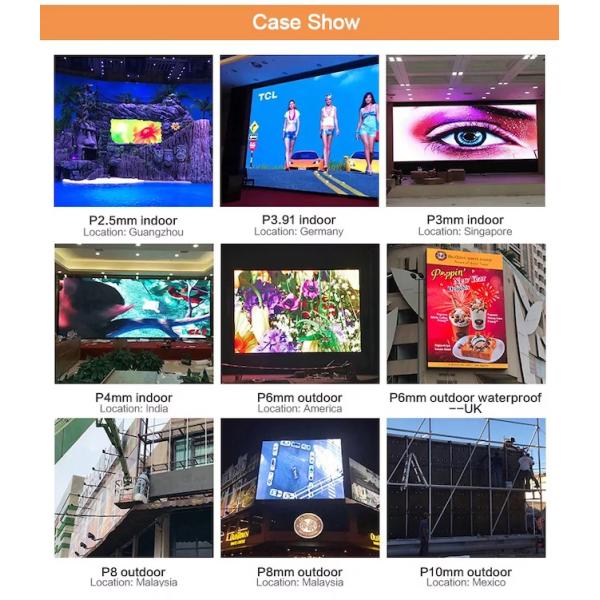 Сцена 500x1000 мм арендная светодиодная экрана SMD2121