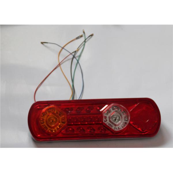 Surface Mounted Motorcycle LED Brake Lights Oval Red Shell 3000K 5000K