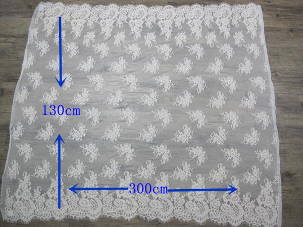 Corded Cotton Bridal Lace Trim Fabric For Wedding Dresses CY-HB0478