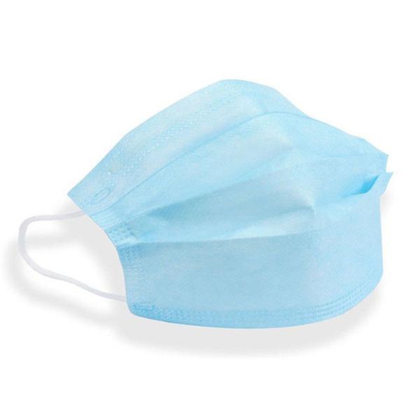 Melt Blown Fabric 17cm*10cm 3 Ply Non Woven Face Mask With Fluid Resistant Layer