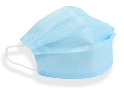 Melt Blown Fabric 17cm*10cm 3 Ply Non Woven Face Mask With Fluid Resistant Layer