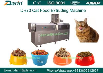 Petiscos da comida de gato da função de DR70 SUS304 os multi dobram a linha de processamento do parafuso