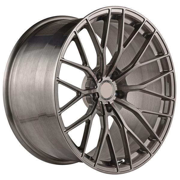 Rodas forjadas de grande resistência da liga do carro do Gunmetal