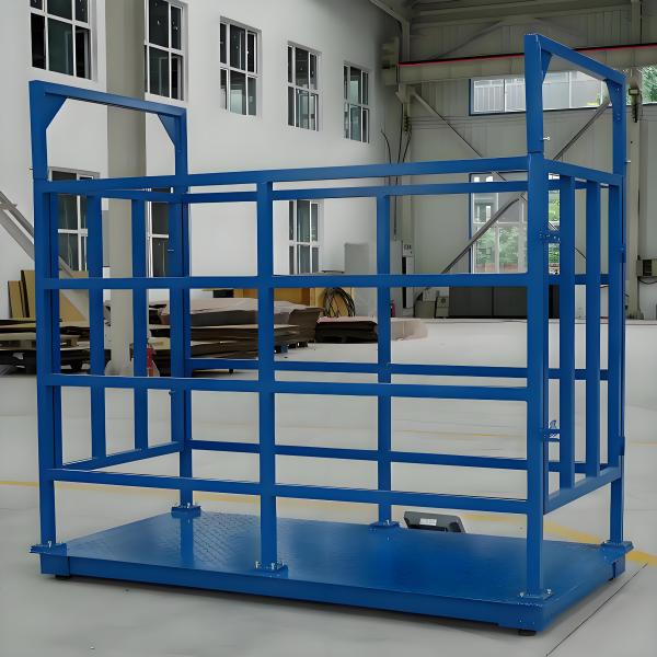 Breeding Farms Textured Panel 2000kg Carbon Steel Animal Livestock Scale with 500g Accuracy and OEM ODM Supported