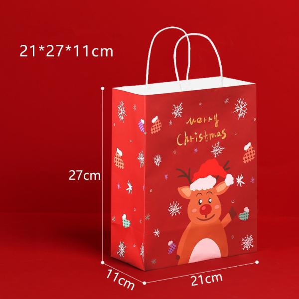 Wholesale Spot Goods Various Recycled Christmas Paper Bags of Different Designs