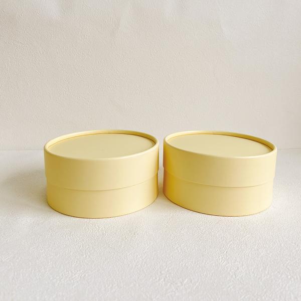 Premium Japanese Cheesecake Box Set Round Food Grade Packaging For Basque Hokkaido Cakes