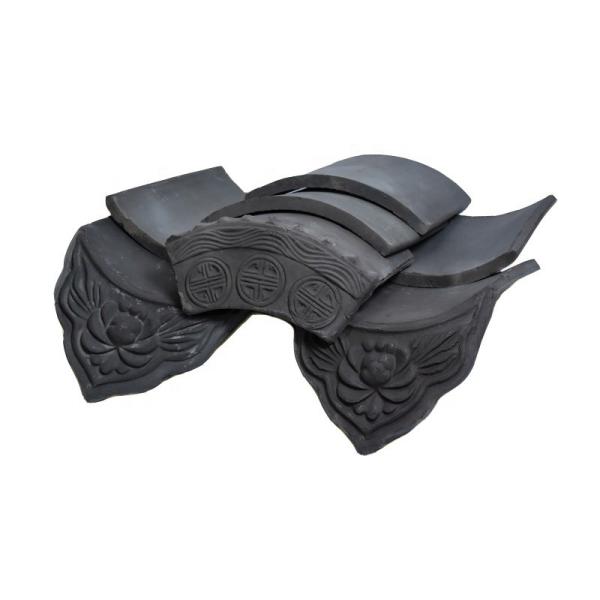 Traditional Chinese Temple Roof Tiles Grey Clay Durable Roofing Material Enhance Building Aesthetics
