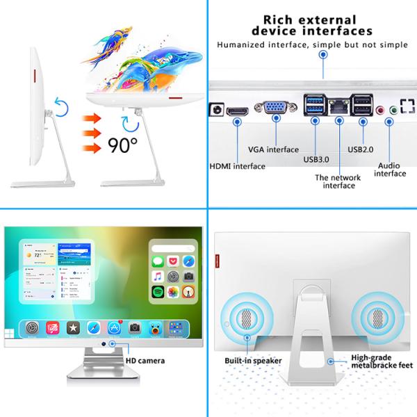 Intel Core i7 All-in-One PC 24 Inch Touchscreen Business Desktop