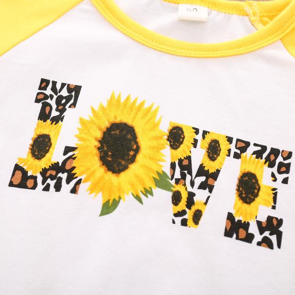 обмундирование детей 90cm 35in устанавливает костюм печати леопарда рубашек рукава полиэстера длинный