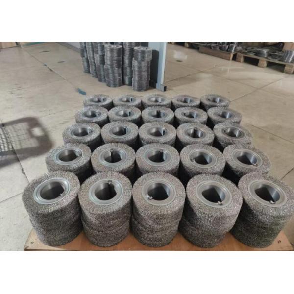 Stainless Steel Corrugated Industrial Steel Wire Roller Brush for Cleaning Metal Parts