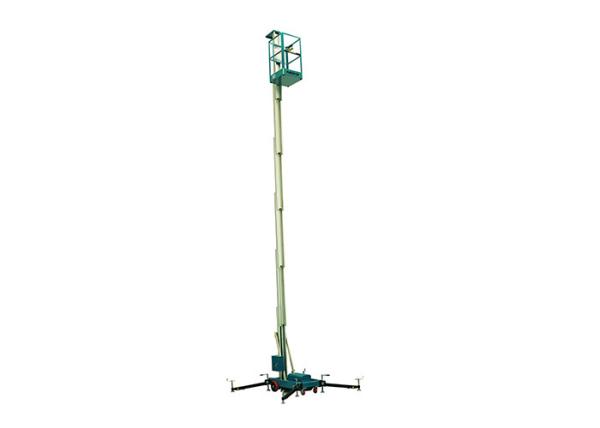 Capacidade avaliado 150kg do único elevador de alumínio da plataforma de trabalho aéreo do mastro GTWY-1000