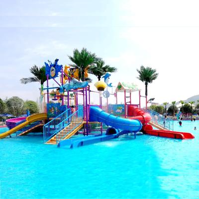 Fun Safe Outdoor Water Playground Thematic Design Eco Friendly