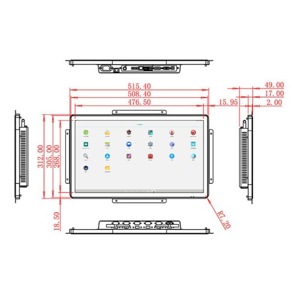 21.5-Inch Android Interactive Platform for Industrial Equipment, Exhibition Displays, Corporate Dashboards, and Public Information Hubs