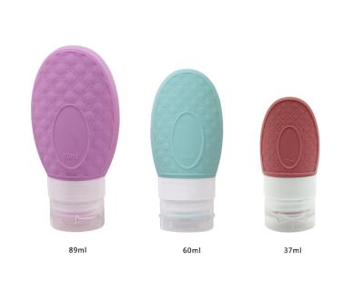 Grupo de múltiplos propósitos da garrafa do curso do silicone de 37ml 60ml 89ML