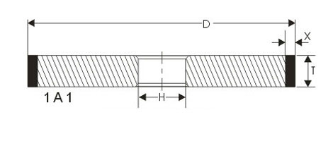1A1 Resin bond diamond wheels for tattoo needle,grinding tattoo needle