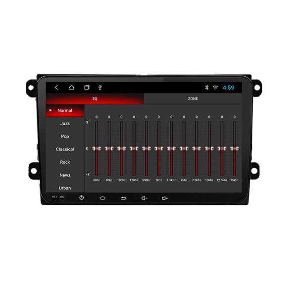 Double Din Volkswagen Touch Screen Radio 9 polegadas 4 núcleo 1GB + 16GB