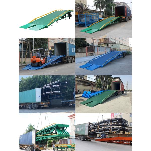 10T Movable Dock Ramp Portable Loading Ramp For Unloading Trucks