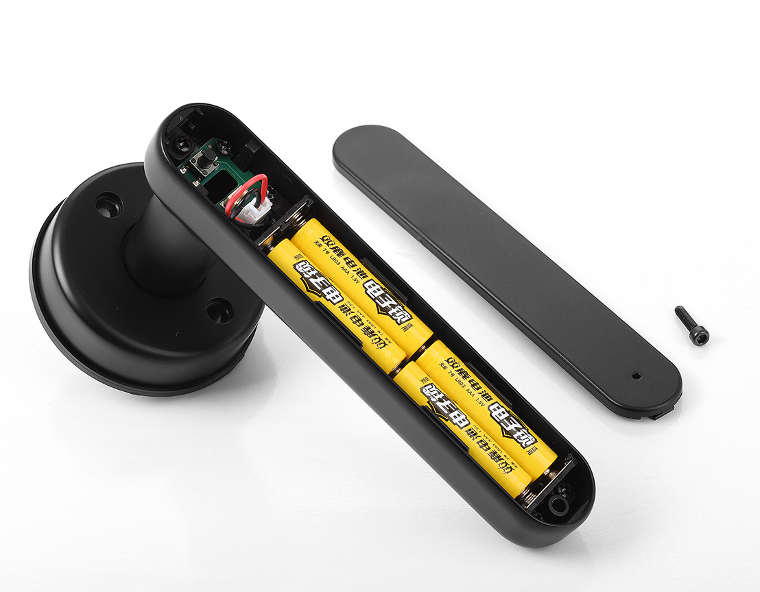 TT Lock APP Fingerprint Lock Bluetooth Smart Lock Digital Electronic Lock Keyless Door Lock Handle Цинковая черная ручка