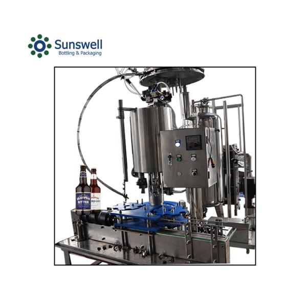 Sellado automático del corcho de la corona de la botella de cerveza de la máquina que capsula de la corona