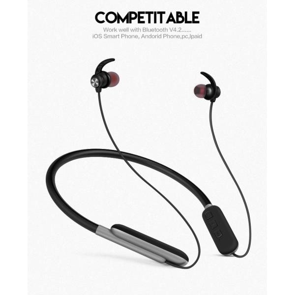 OEM Heavy Bass Sport Neckband Bluetooth Headphones 15h Play Time