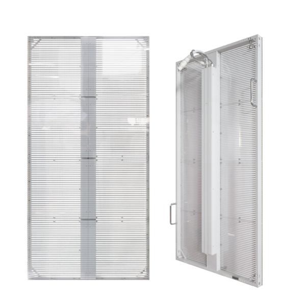Transparent P 3.9 Fixed Full Color LED Display Panel Light Weight For Media Advertising