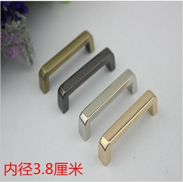 Handbag accessory hanging brush anti brass color zinc alloy 38 mm metal arch bridge for sales