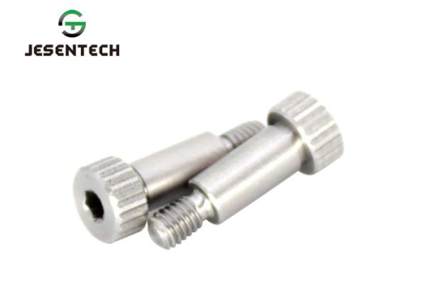 Customized Knurled Head Screw , Hex Socket Step Type Knurled Knob Screw