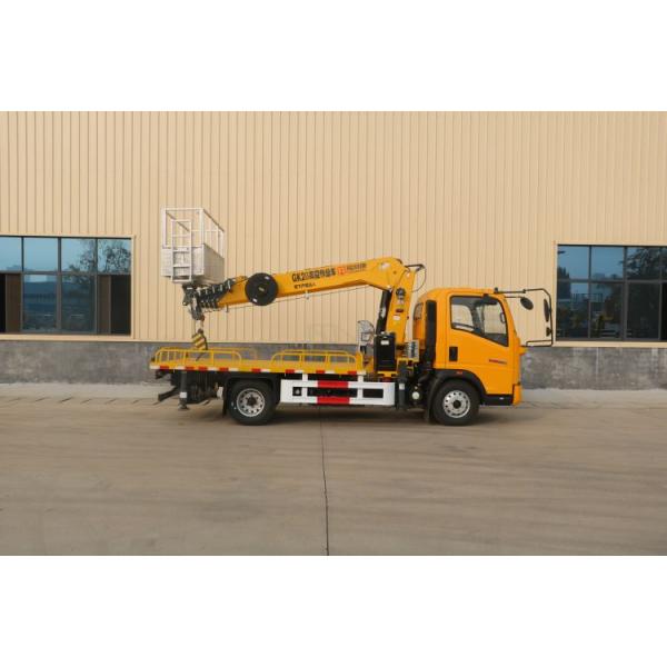Horsepower 150hp Second-hand Boutique Howo 16m-30m Aerial Work Truck with Truck Crane