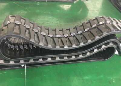 Peso de borracha contínuo 390kg da trilha de Caterpillar com velocidade running alta