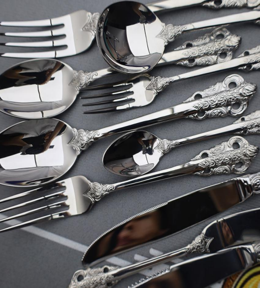 Recyclable Stainless-steel tableware offering easy to clean maintenance affordable to options for diverse business needs and applications