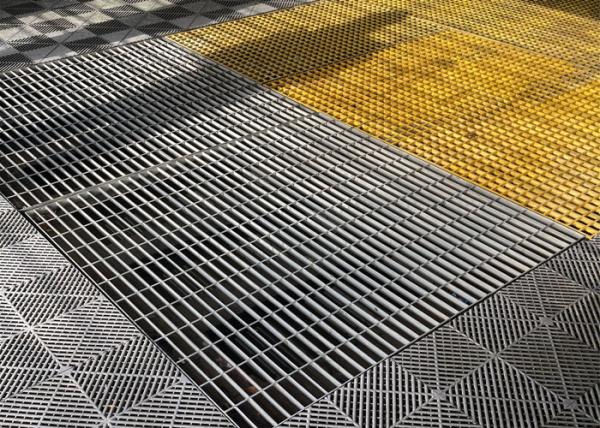 Silver Color 316 Stainless Steel Floor Grating 100mm*6mm For Power Stations