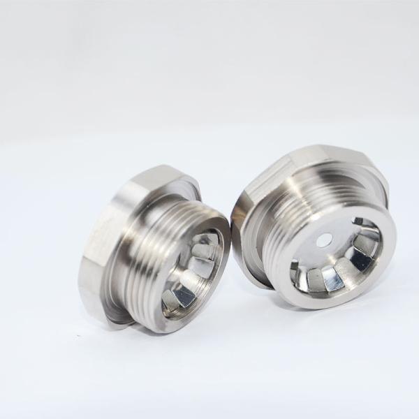 Customized Hermetically Sealed Sight Glass 8mm 1215 Steel Material