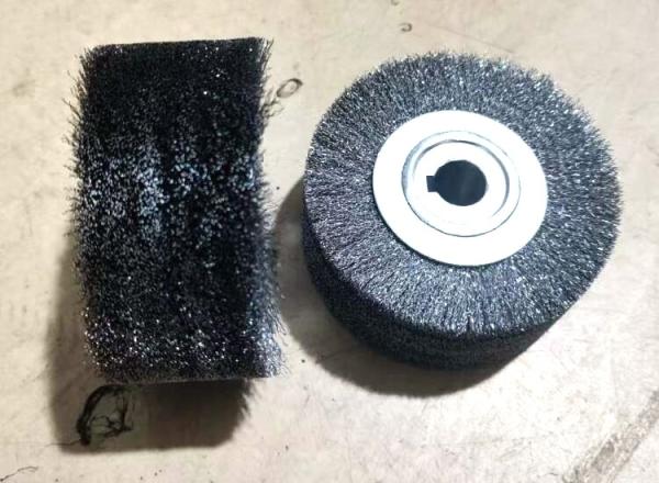 100 X 120mm Industrial Steel Wire Curved Wood Polish Wire Brush Roller