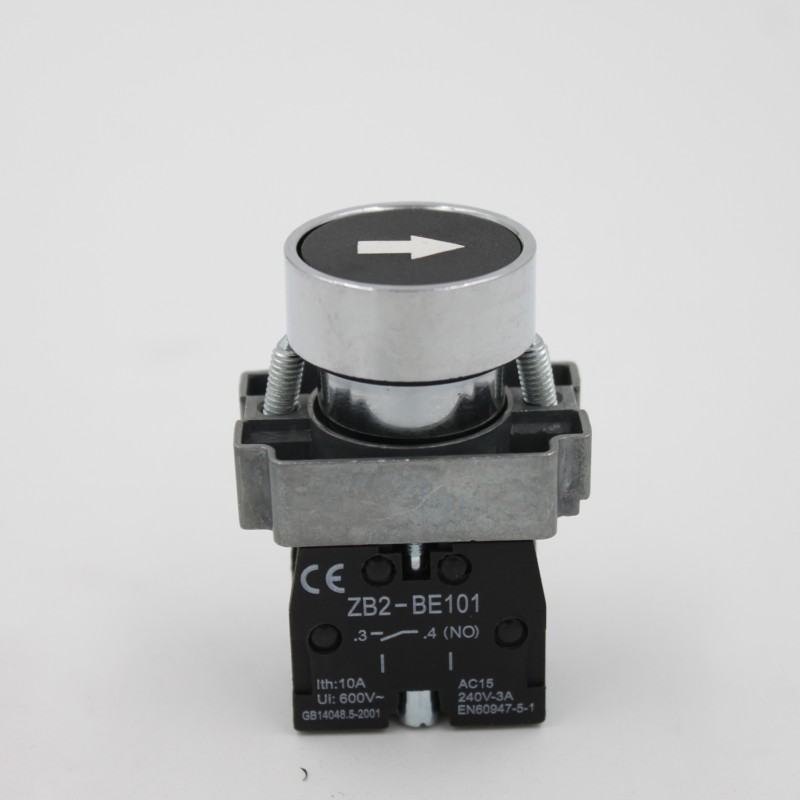 22mm Momentary Metal Push Button Switch with Symbol XB2-BA3351 10A Max. Current