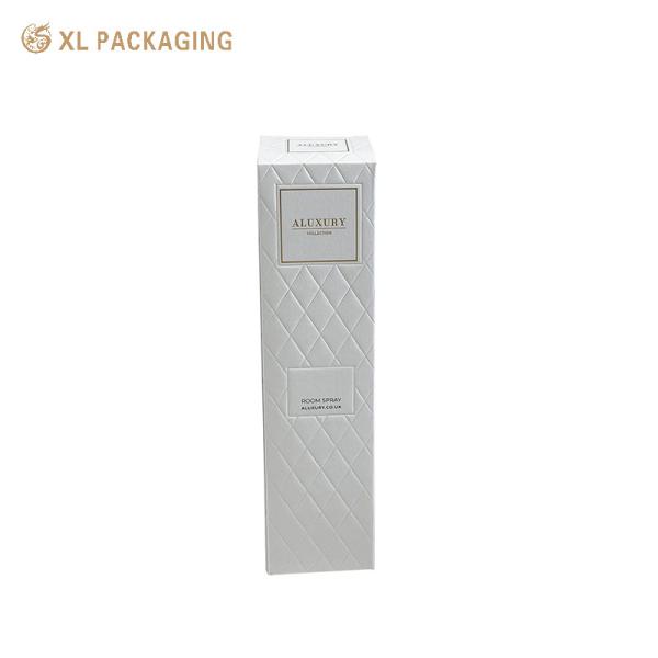 Custom Foldable Cosmetic Paper Box with Eco-friendly Cotton Art Card and Full-Surface Embossed Diamond Grid