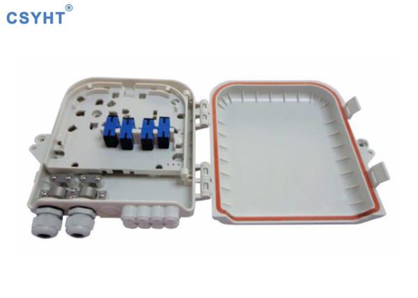 FTTH Gpon Network 8 Cores Outdoor Terminal Box With 1X8 Fiber Optic PLC Splitter